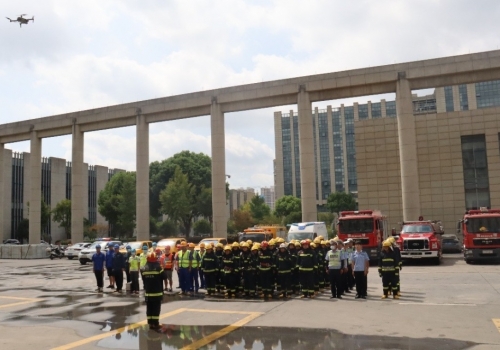 浙江和记娱乐参与嘉善县消防联合演习活动